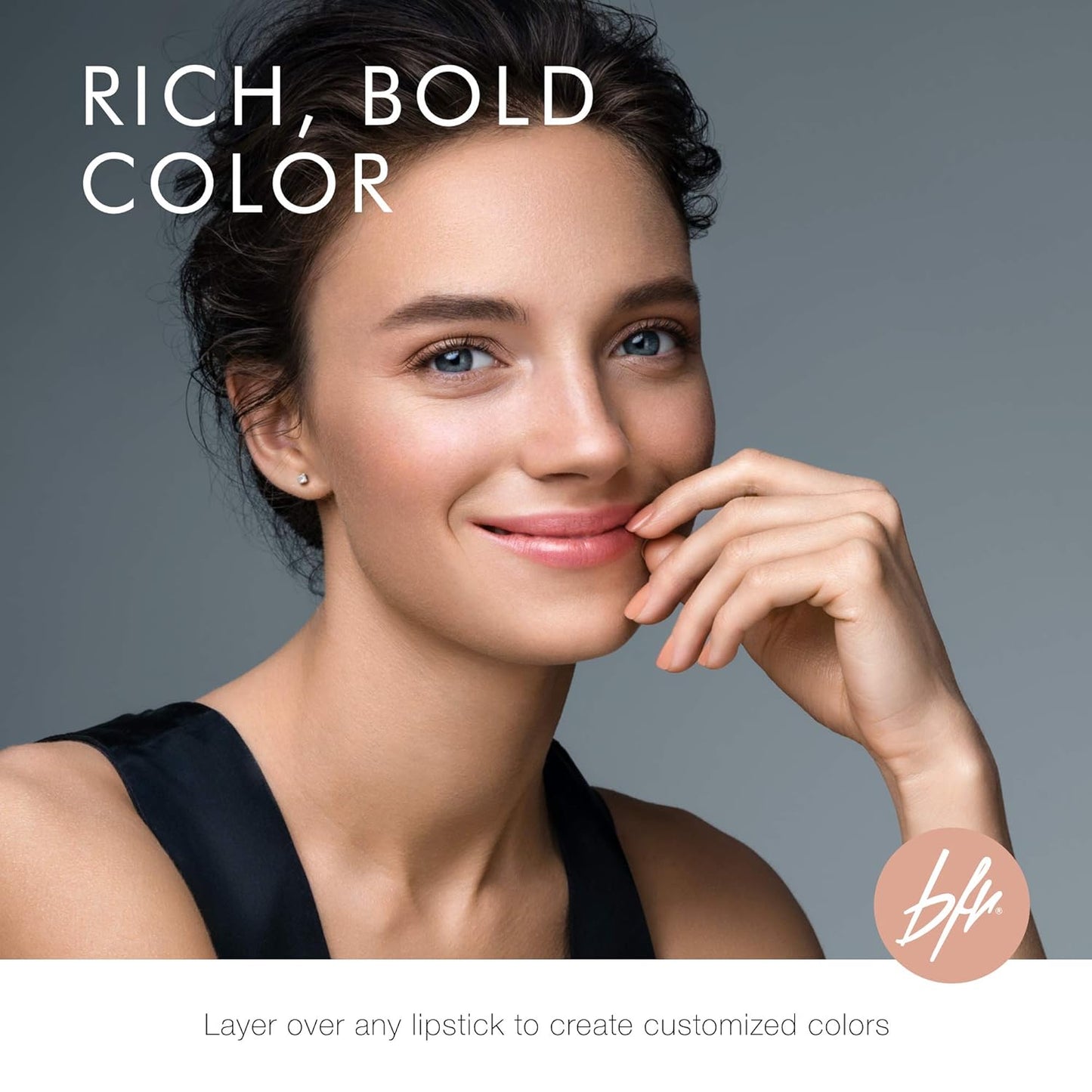 Beauty For Real Lip Gloss + Shine, Light My Fire - Opaque Everyday Red - Non-Sticky Plumping & Hydrating Gloss - Light & Mirror In Cap - Contains Marine Collagen - 0.15 fl oz