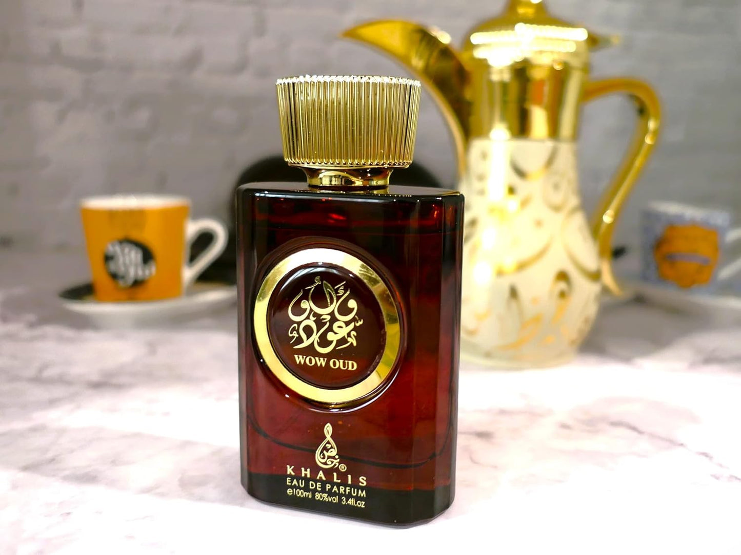 Wow Oud Eau de Parfum 3.4 oz - Rich Exotic Oud Perfume with Smoky Sweet Woody Accords loved for its long lasting trail and compliment catching aroma