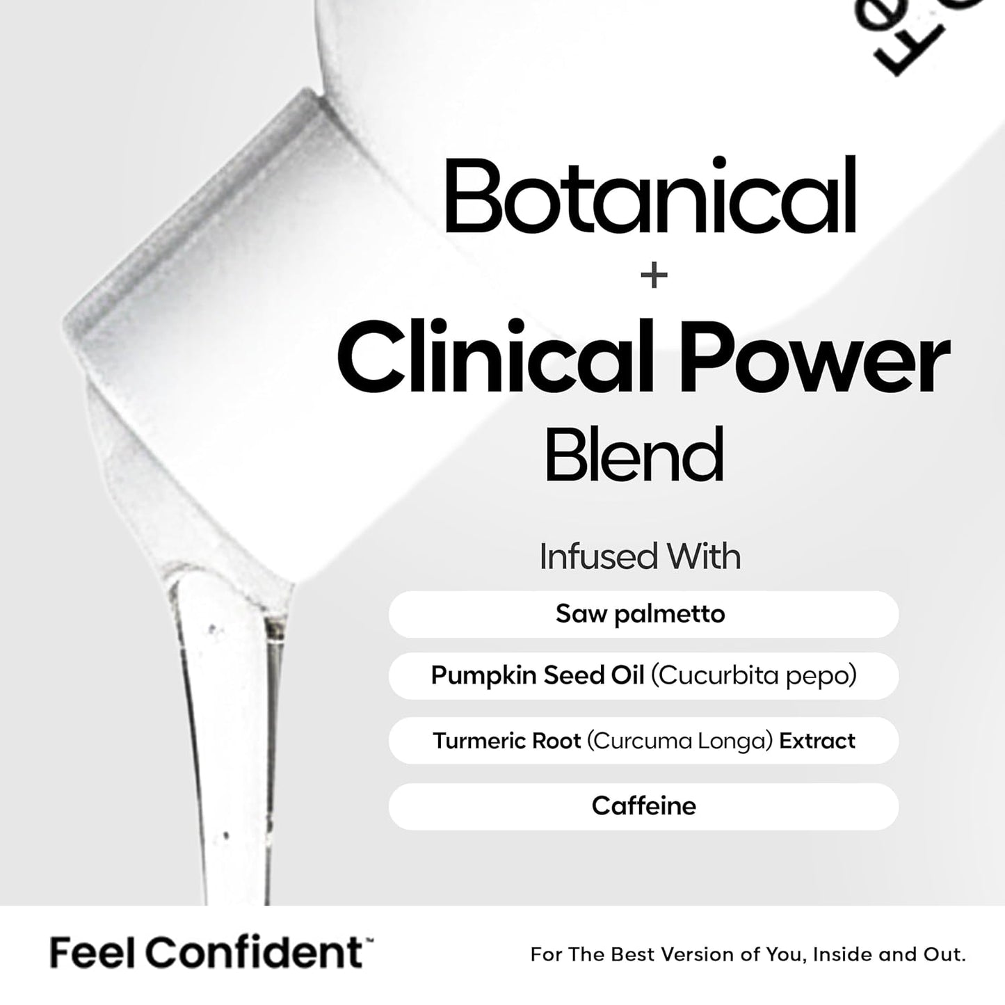 Haircare Thickening Shampoo - Gender-Neutral, Hair Surgeon Formulated. Pumpkin seed oil, Turmeric root extract, Saw palmetto, and Caffeine to Density and Growth. 8oz / 240 mL Bottle.
