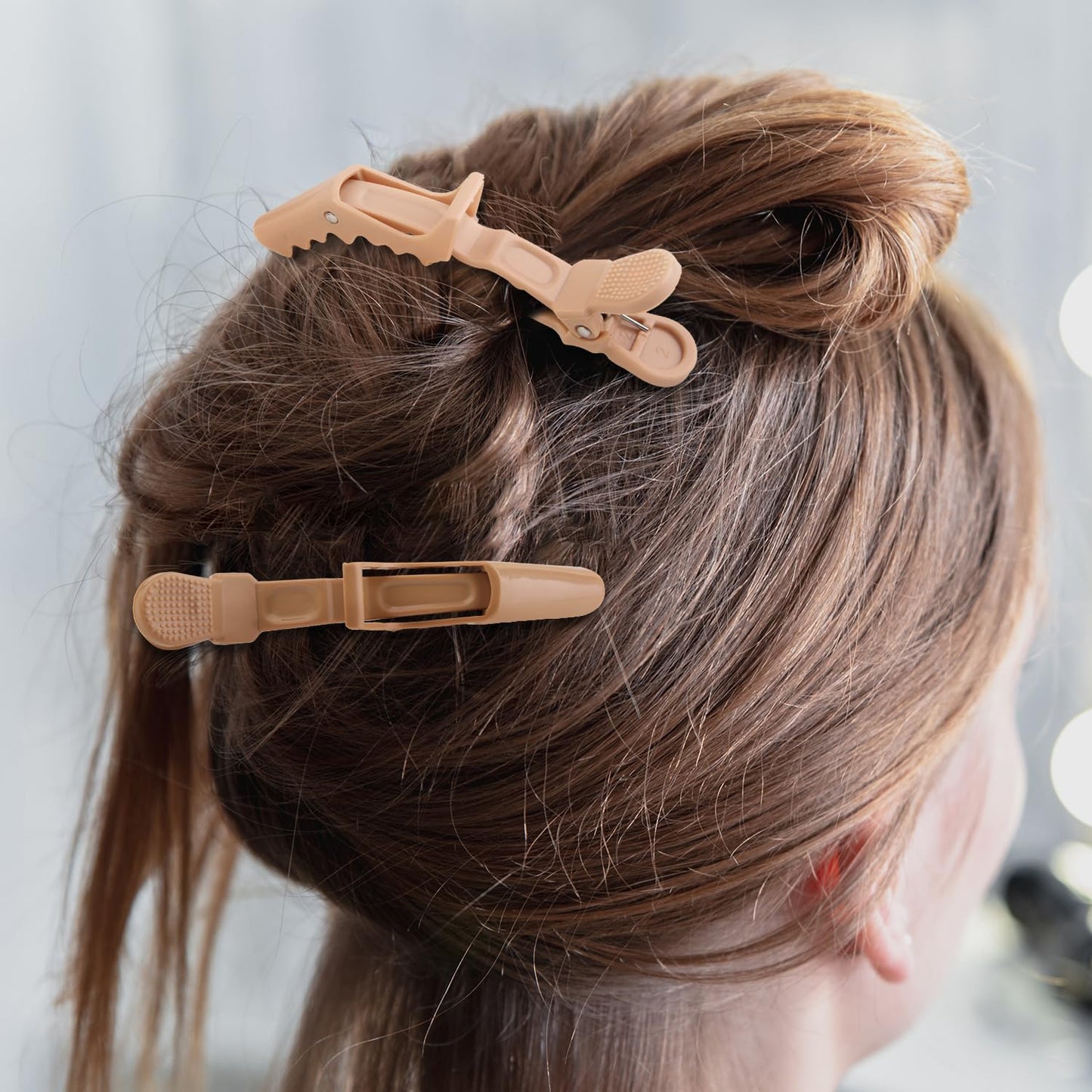 HH&LL Hair Clips for Women – Wide Teeth & Double-Hinged Design – Alligator Styling Sectioning Clips