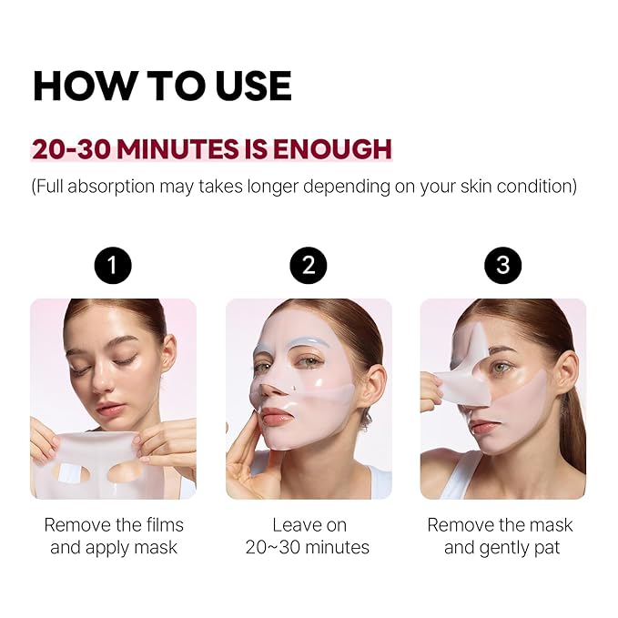 ROUND LAB Camellia Collagen Mask NET wt. 34 g/1.19 Fl Oz 4ea, 30min Hydrogel Mask, Quick Hydration, Firming&Pore Minimizing, For sensitive skin, Micro molecule collagen, Facial Mask