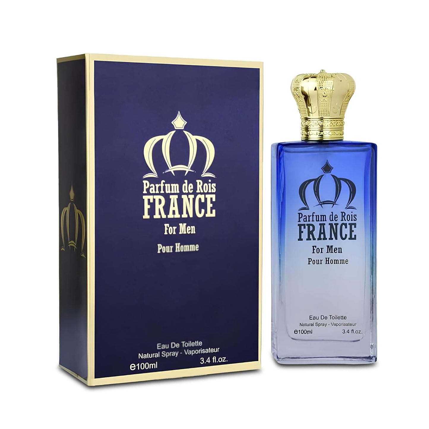 Parfum de Rois Sensual Woody Fragrance for Men | Long Lasting Cologne Aromatic Scent, Eau de Parfum Natural Spray - Great Holiday Gift, 3.4 Fl Oz/100 Ml