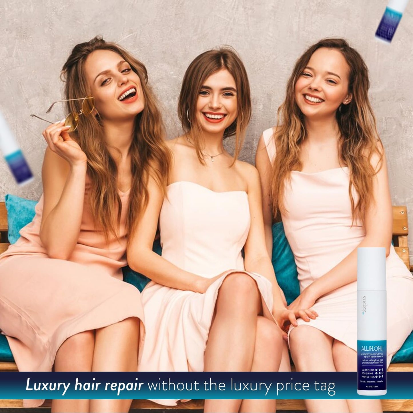 SUDZZFX ALL IN ONE Powerful Leave-in Hair Detangler - Creates Shine - Heat Protection - Smoothes Frizzy Hair - Color Safe - Sulfate Free