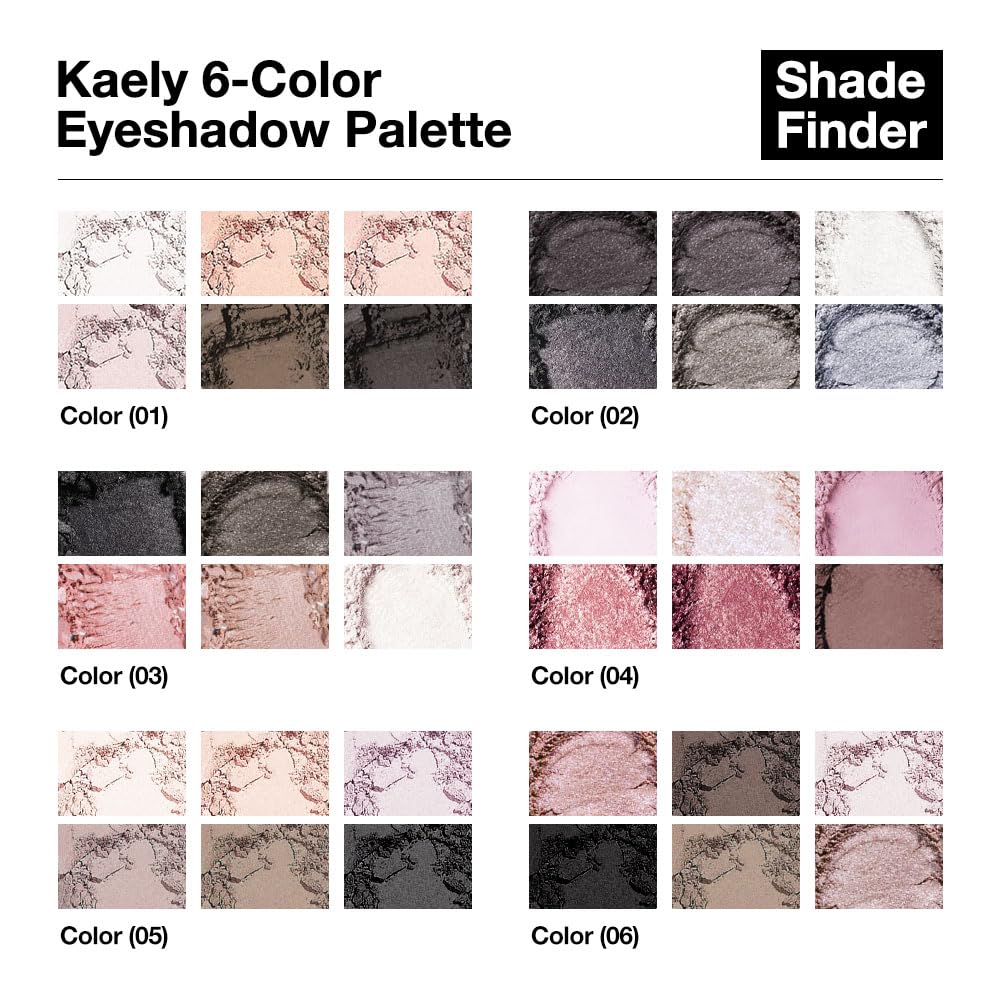 6 Colors Mini Nude Brown Eye Shadow Palette Makeup for Older Women, Neutral Matte Shimmer Eyeshadow Palette Highly Pigmented Waterproof, paleta de sombras de ojos, Vegan & Cruelty-free, 01