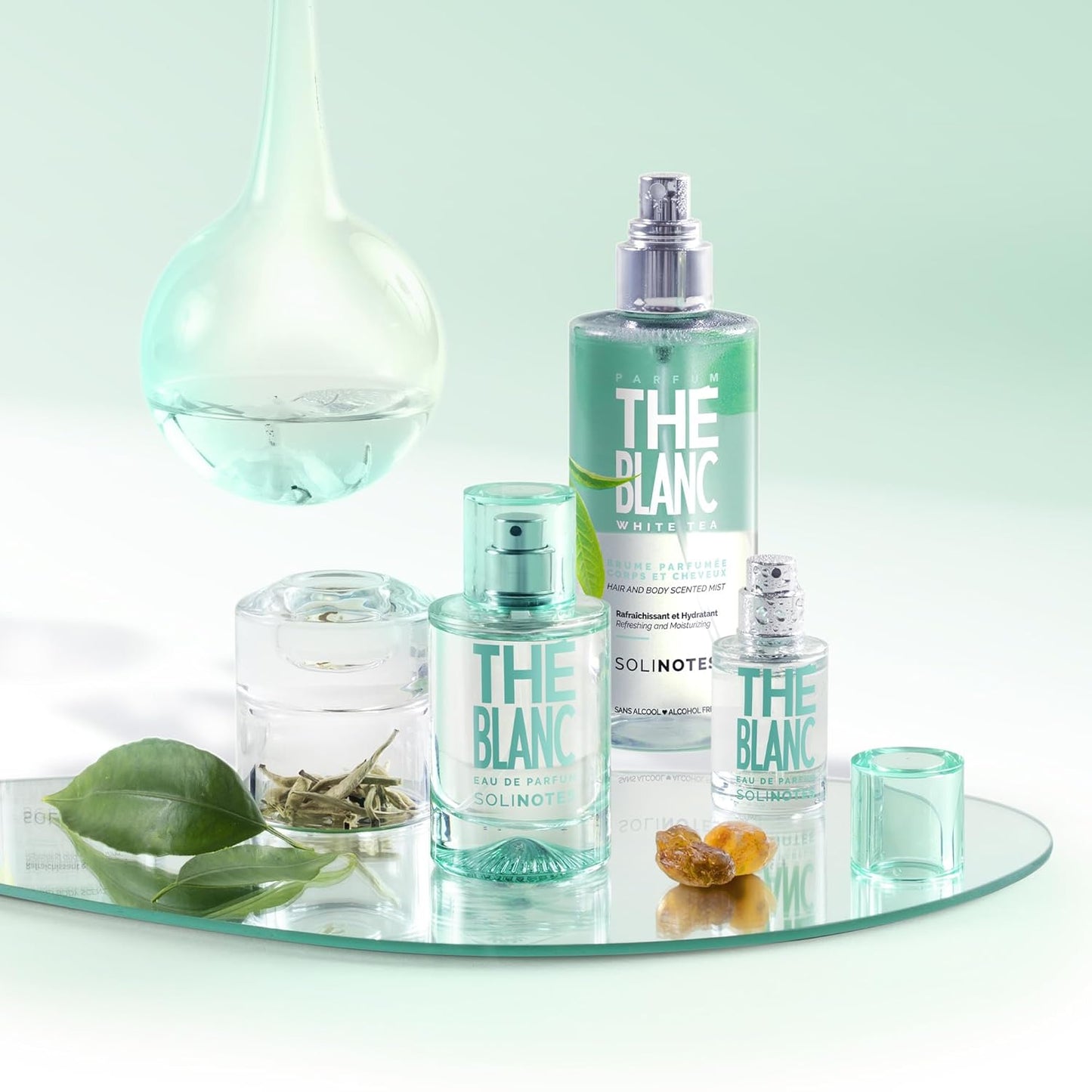 SOLINOTES White Tea Perfume for Women - Eau De Parfum | Delicate Floral and Soothing Scent - Made in France - Vegan - 1.7 fl.oz