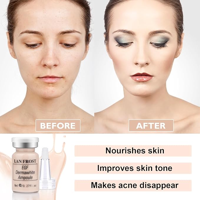 BB Pigment Serum Starter Kit Hyaluronic Acid Essence Foundation BB Facial Glow Skin Care Kit 0.27oz 12 Vials, Combined With Niacinamide and Peptides To Brighten Skin Tone Anti-Aging Foundation #1