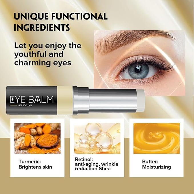 Eye Balm with Vitamin C Reduces Puffiness, 2025 New Revive Vitamin C Eye Balm Stick for Reducing Dark Circle, Hydrating Eyes Cream Eyes Care Stick for Women