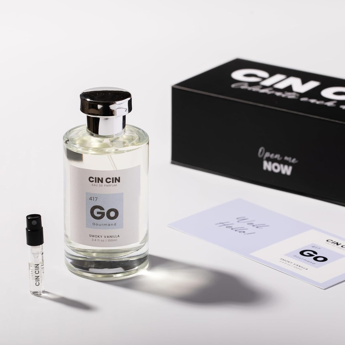 Cin Cin Smoky Vanilla - Gourmand 417 EDP 100ml Inspired by T.F's Tobacco Vanille - Long-Lasting Tobacco Vanilla Dupe Perfume for Men & Women - Paraben-Free & Concentrated Eau De Parfum Fragrance