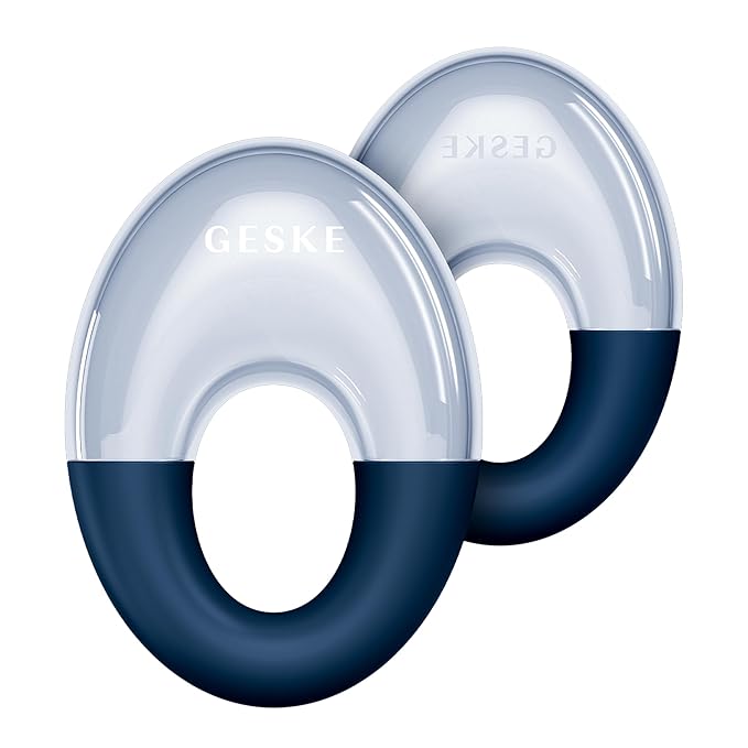 SmartAppGuided™ Cool & Warm Eye Massager | 7 in 1 | Multifunctional Massager | Eyes & Face | Battery-free Cooling & Warming | Firms, Relaxes & De-Puffs Skin | Ring-shaped Design for Easy Grip