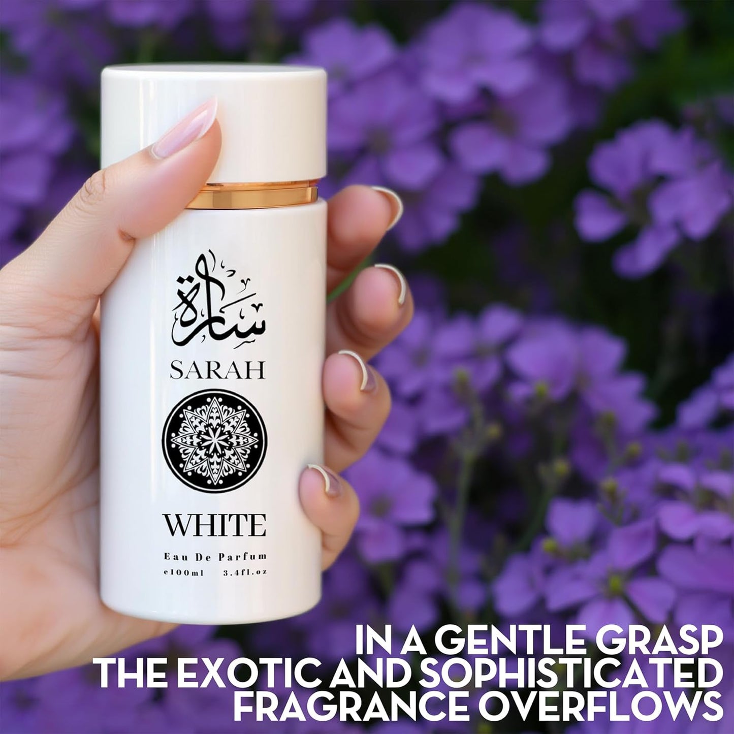 2PCS Sarah White Eau de Parfum for Women - 100ml Floral & Fruity Perfume with Lavender, Coconut, Vanilla & Pear, Long-Lasting Feminine Fragrance