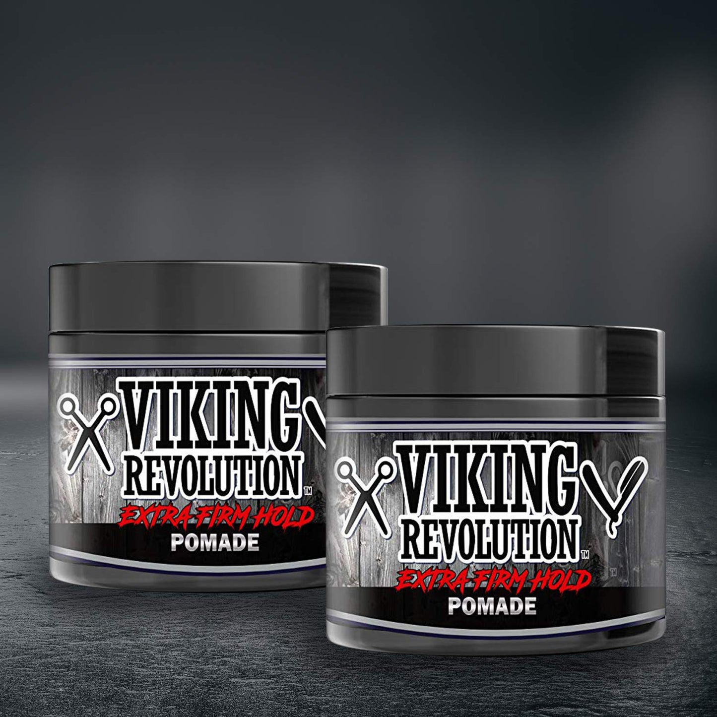 Viking Revolution Extreme Hold Pomade for Men – Style & Finish Your Hair (2 Pack)