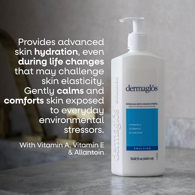 Skincare Set | Ultra Volume Facial Night Cream Moisturizes And Improves The Appearance Of Wrinkles And Skin 1,76 oz + Vitamin A Body Emulsion Protective and Regenerating Formula 13,52 oz