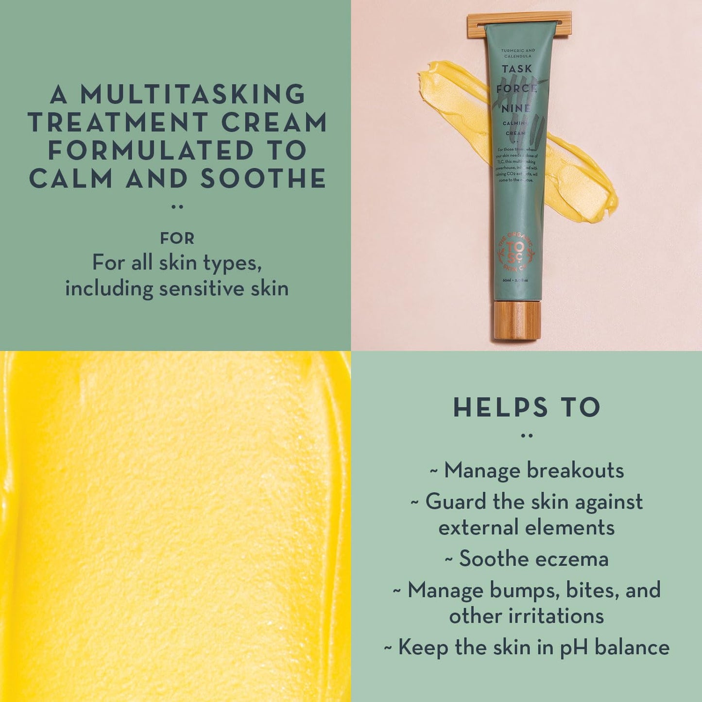 Soothing Face Moisturizer for Sensitive Skin | Super Calming Skin Therapy Face Balm for Dry Aging Delicate & Compromised Skin | Rich Non Greasy Restorative Vegan Face Moisturizer for Women (2 Fl Oz)