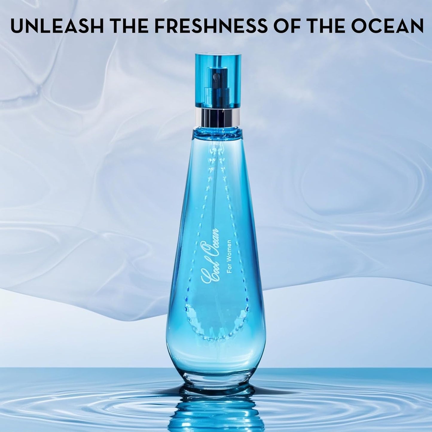 Women's Perfume Set - 2 Pack Eau de Parfum Spray 3.4 Oz Each | Floral Jasmine & Sweet Vanilla with Bergamot & Woody Notes | Long Lasting Original Scent Gift Set for Women (MilaWR&Cool Ocean)