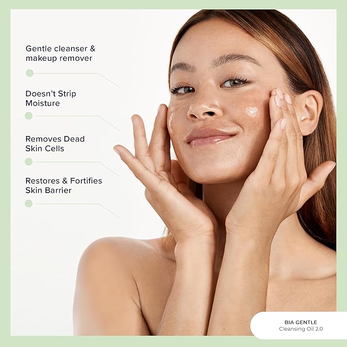 Codex Labs Bia Gentle Cleansing Oil 2.0 - Makeup Remover for Waterproof & Oil-Based Makeup - For Dry, Sensitive Skin, All Skin Types - With Ceramides & Vitamin E - Cruelty-Free, Vegan Skincare (30ml)