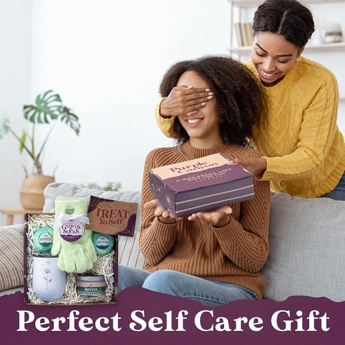 Purple Canyon Spa Gift Box for Women | Revitalizing Eucalyptus Spearmint Stress Relief Gift for Women