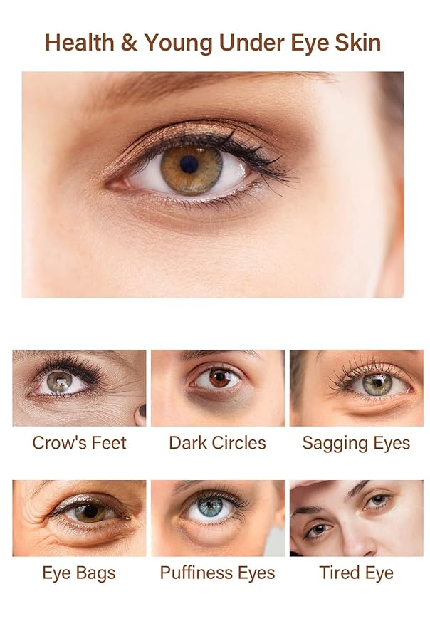 Caffeine Eye Serum Under Eye Treatment Serum for Moisturizing Anti-Aging Brightening Eye Serum, Caffeine Cream for Wrinkles, Dark Spots and Dark Circles Beauty Skin Care