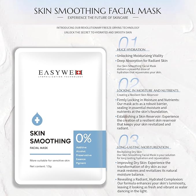 Bio-Collagen Facial Mask with Lyophilization Technology, 5pc Each