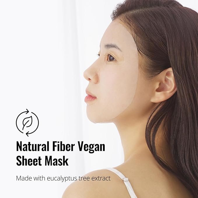 ASNO Rescue Healthy Looking Glow Sheet Mask 5ea, Bridal Glass Skin Facial Mask for Sensitive Skin, Nourishing, Glowing, Hydrating, Milk Thistle + Naicinamide + Paeonia Suffruticosa, Korean Skin Care