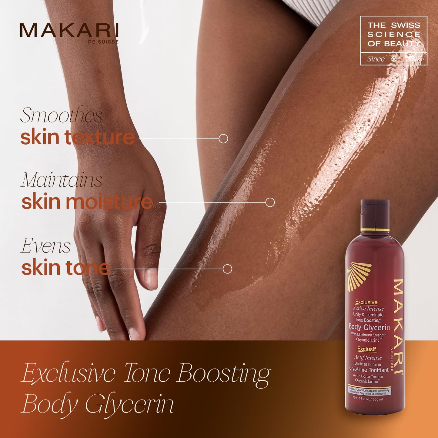 MAKARI Exclusive Active Intense Radiance Bundle: Exfoliating Soap & Tone Boosting Glycerin for Brightening, Even Skin Tone & Radiance