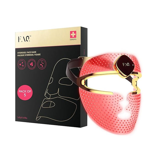 FAQ 202 Advanced 8 color Light Facemask Glass Skin Collagen Face Mask Bundle – Hydrating Skincare – Calming & Balancing Face Masks Skincare