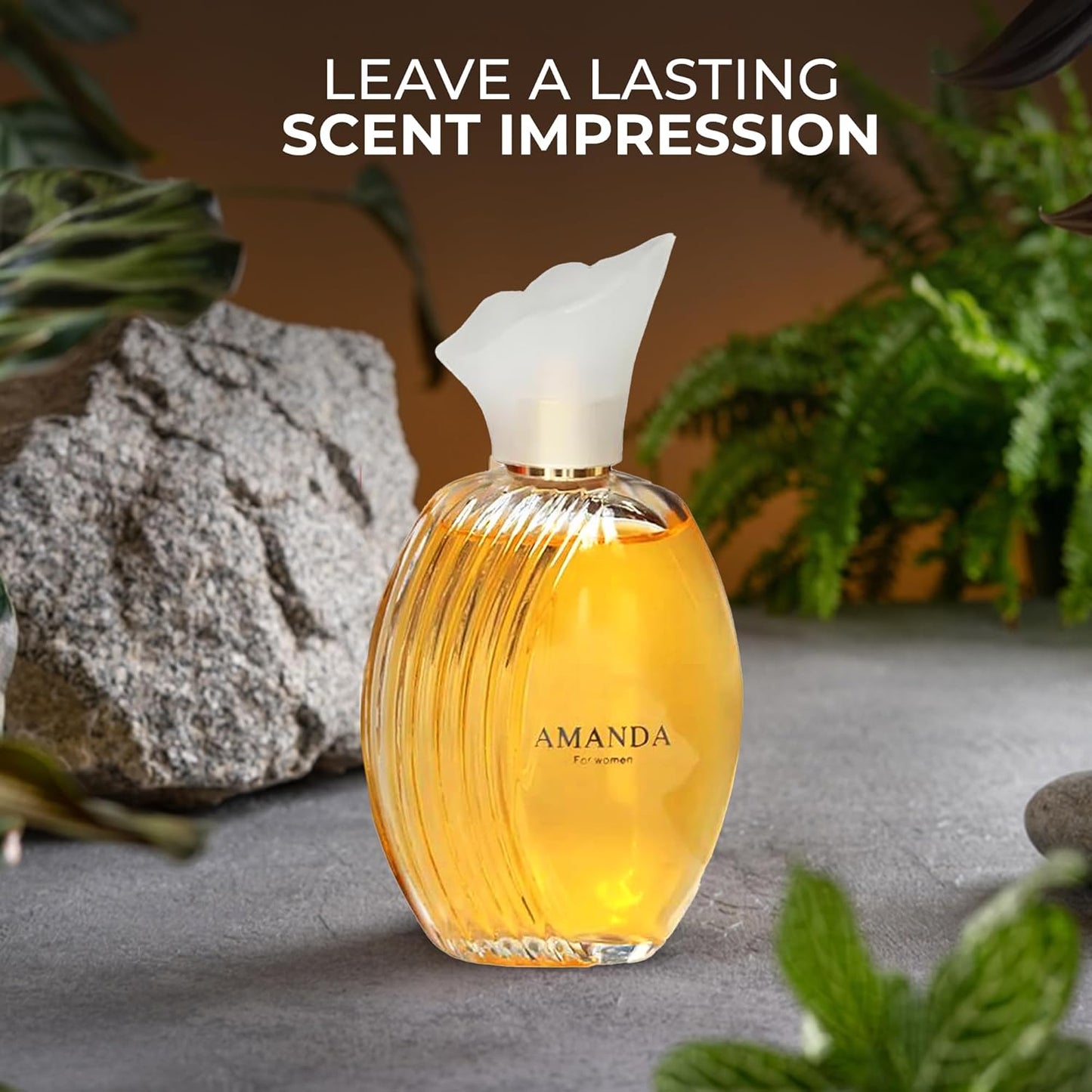 Women's Perfume Combo Set Milano Women&Amanda Floral Fruity Fragrance Eau De Parfum Elegant 100ml Bottle Natural Spray Each for Daily Used