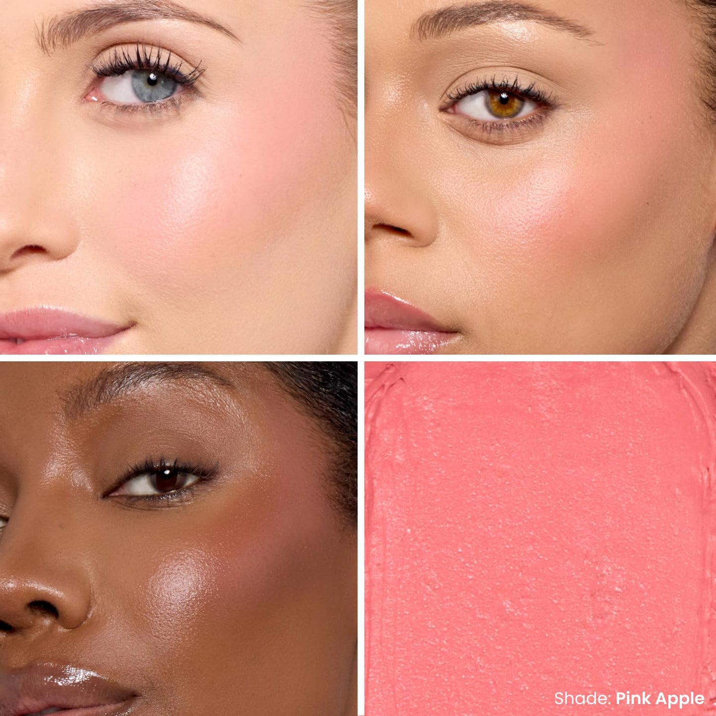 OFIR Cheek Tones Vitamin C Blush Stick | Buildable, Hydrating, Lightweight, Vegan Cream Blush Stick | Non-Transfer, Radiant Finish, Skin-Loving Formula | Pink Apple - Soft Coral Pink | 0.21 oz