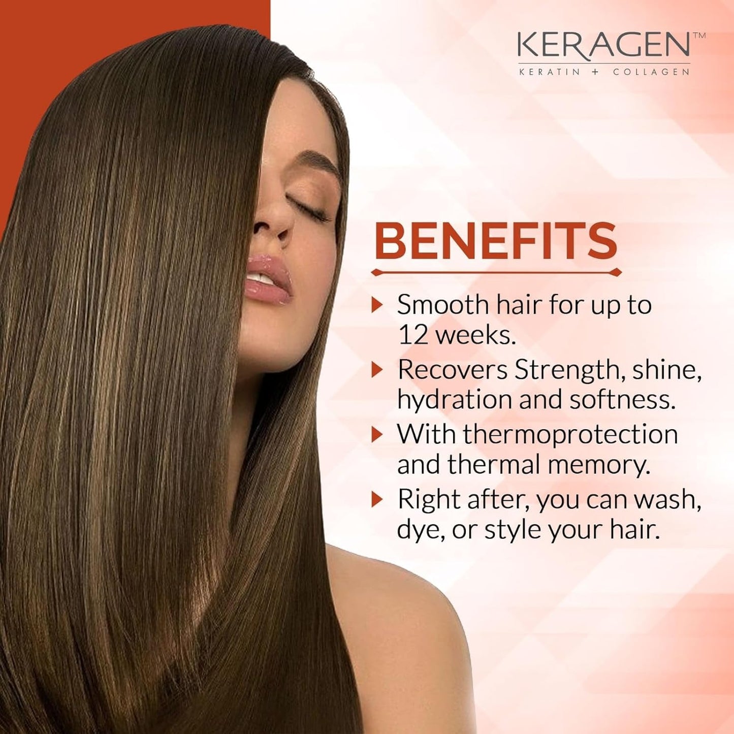 Keragen - Brazilian Keratin Smoothing Treatment, Dry and Damaged Hair