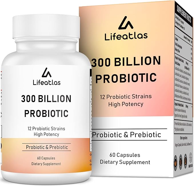 300 Billion CFU Probiotics 12 Probiotic 60 Capsules