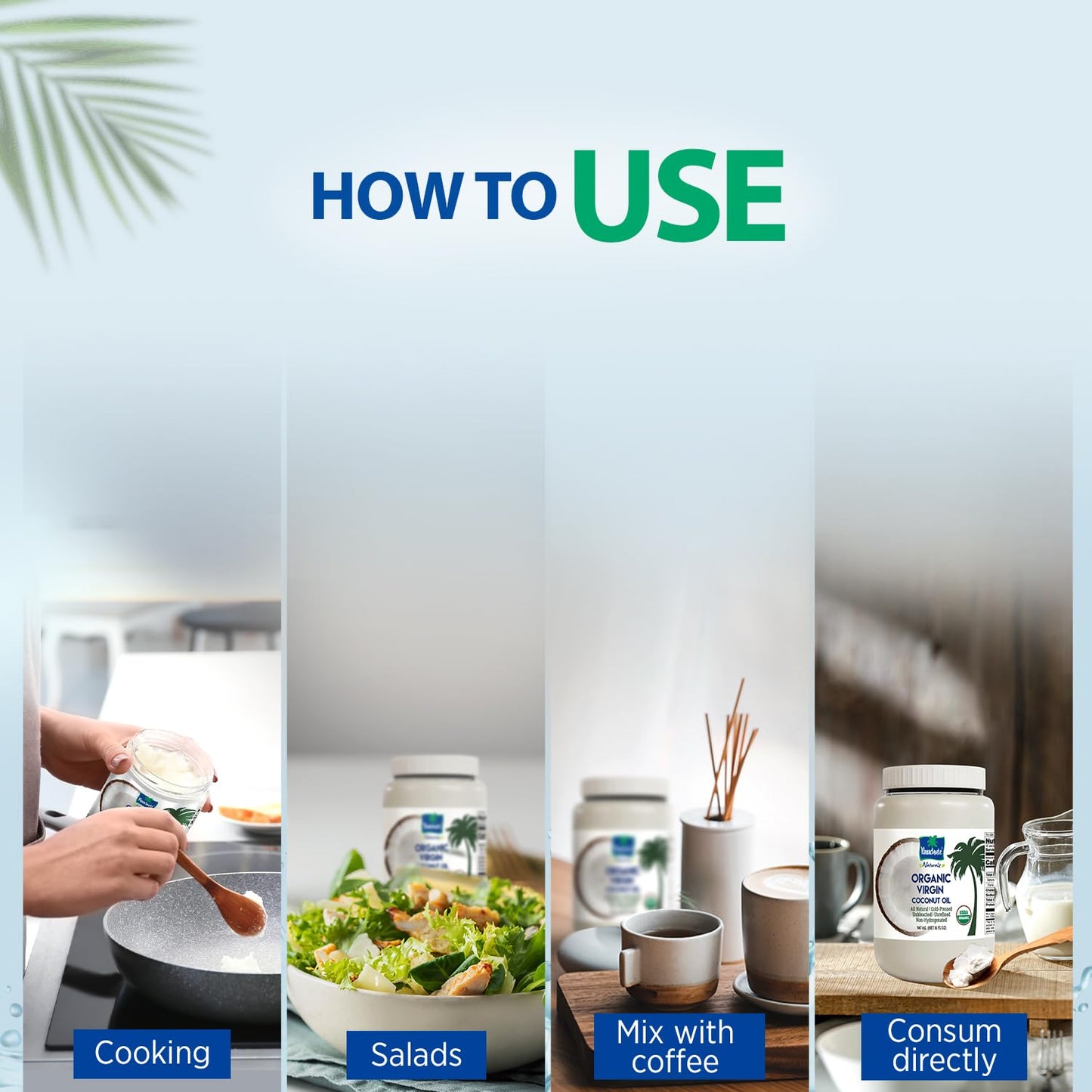 "Parachute Naturalz Organic Virgin Coconut Oil | Cooking Oil, Hair Oil, Body Oil & Oil Pulling | Cold Pressed | Unbleached | Unrefined | Non-Hydrogenated | MCT Oil | USDA Certified | 32 Fl. Oz | Plastic Jar"