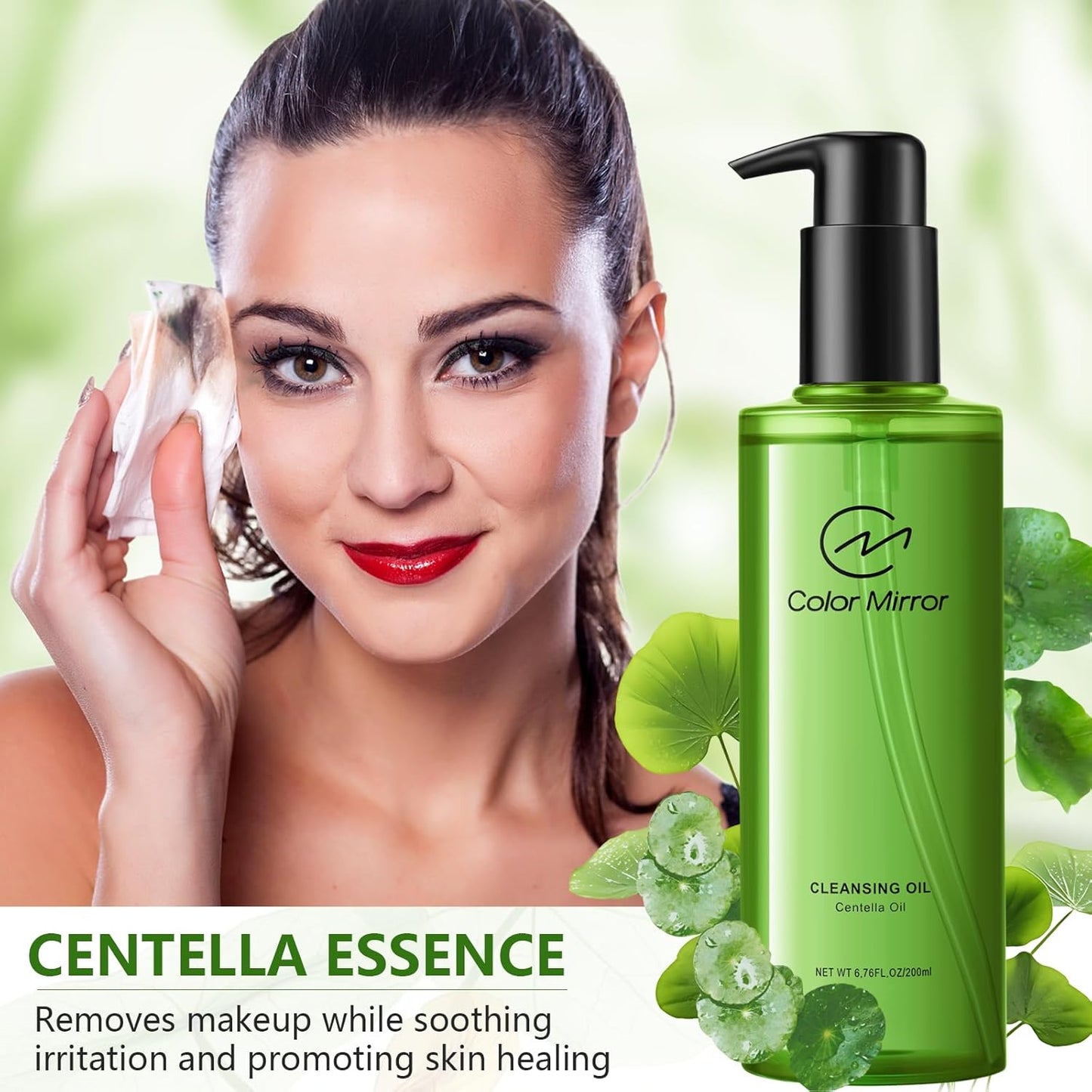 Centella Deep Cleansing Oil, 6.76 fl oz 200ml, Gentle Pore Control, Heavy Makeup Remover