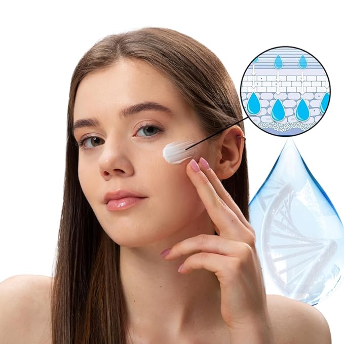 Hyaluronic Acid Facial Serum - Facial Moisturizer with Vitamin A, E, C, Green Tea, Hyaluronic Acid and Fruit Extracts - Anti Aging Serum for Facial Skincare - 50ML