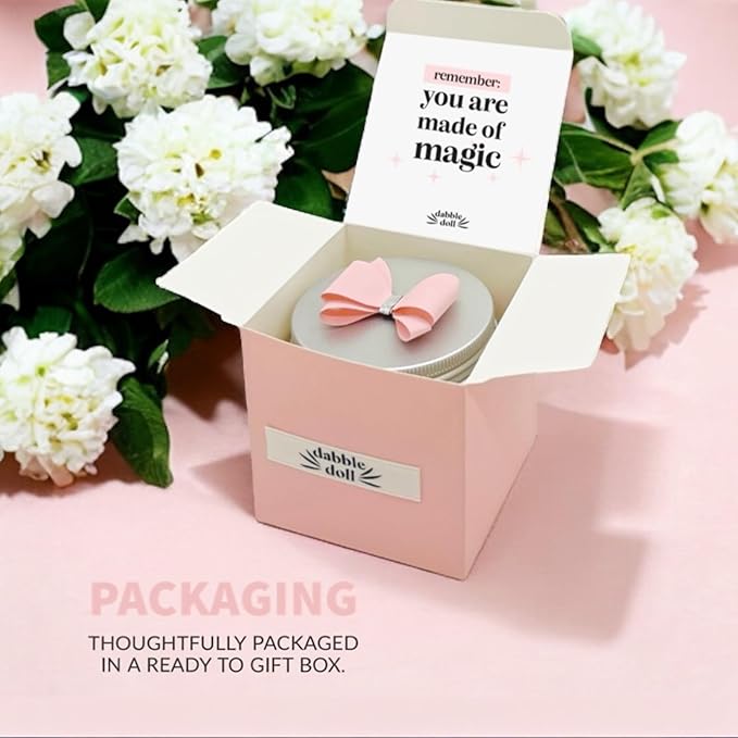 Success Jar filled with Uplifting Positive Message Quote Cards, Keepsake Gift for Girls, Women, Affirmation Cards for Encouragement and Motivation with Unique Gift Box