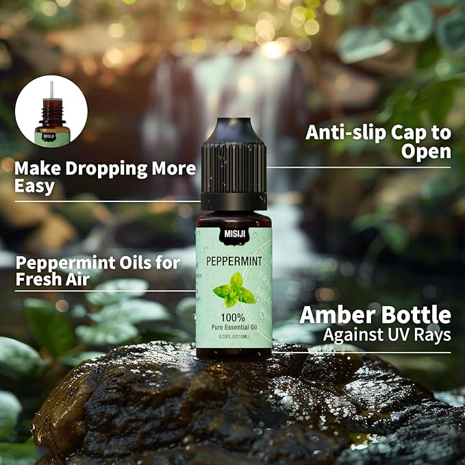 Essential Oils Set-MISIJI Essential Oils for Diffuser for Home,Diffuser Oils Scents for Aromatherapy,Candle&Soap Making,Laundry,Humidifiers 10 Scents Blissful