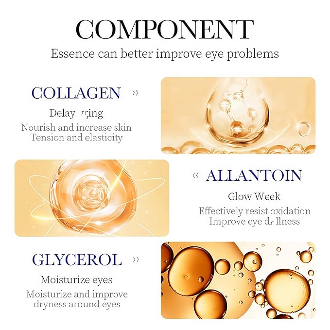 Q.Z.Art Revitalizing Eye Cream with Hyaluronic Acid & Collagen | Hydrates, Includes Soothing Ice Roller