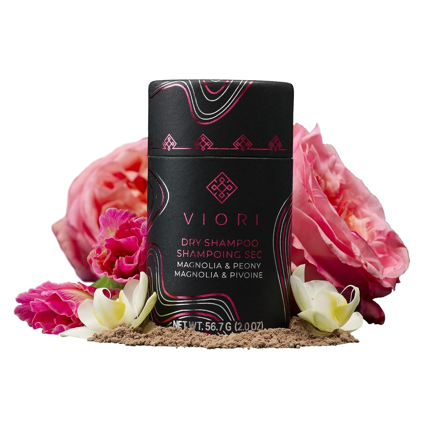 Viori Dry Shampoo Powder, Magnolia and Peony - Fast-Absorbing - Volumizing Shampoo - Dry Shampoo for Oily Hair - Neutralizes Odor - Long-Lasting