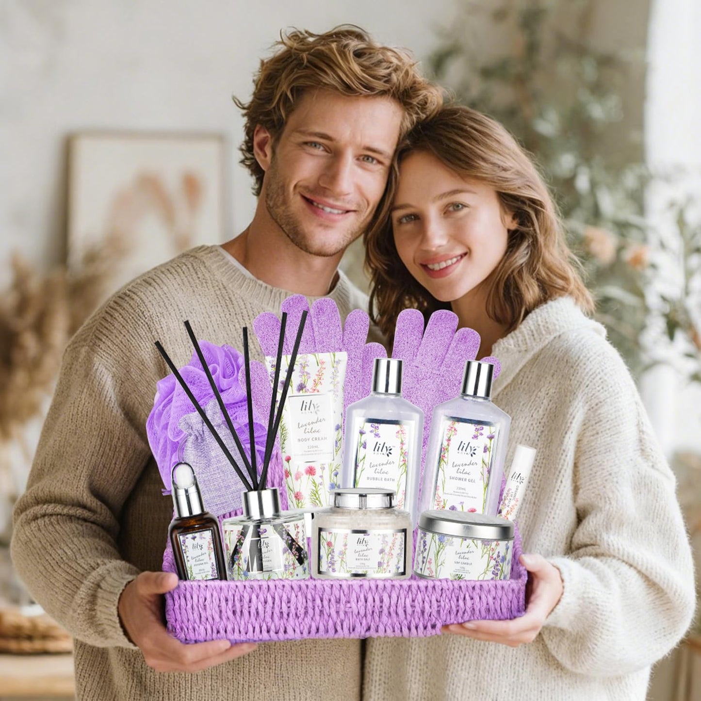 Christmas Gift Basket Set for Women - Ultimate 14-Piece Bath & Body Gift Set, Spa Gift Basket, Bath Collection | Birthday Gift, Mothers Day Gifts for Mom, Perfect Present for Her & Mom All Occasions