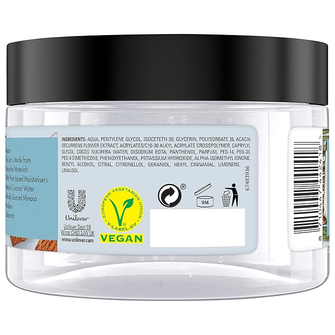 Love Beauty And Planet Coconut Water and Mimosa Flower Vegan Body Moisturiser, Hydrating and Refreshing Hydro Gel for Women, 250ml