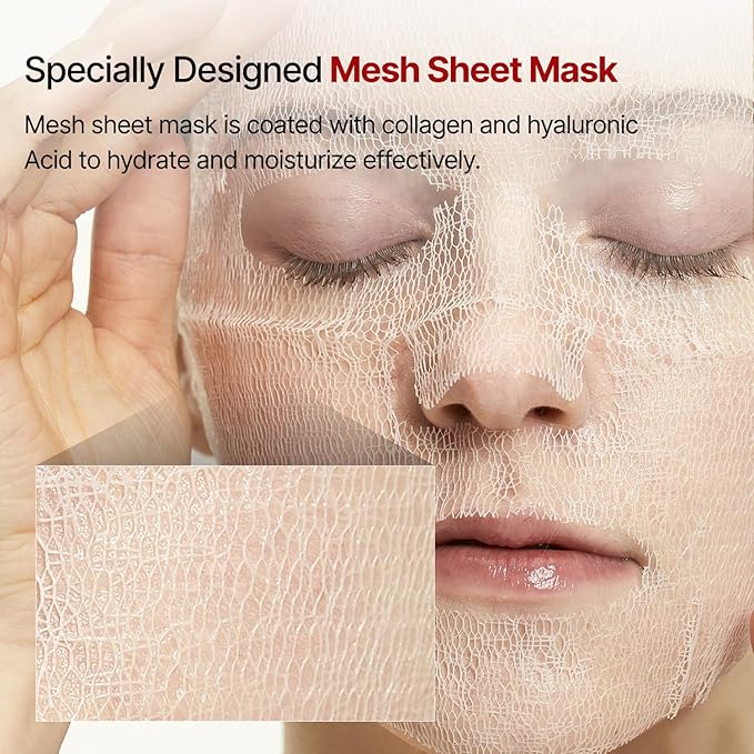 MEDITHERAPY Wrinkle-fit Mask + Facial Roller, Collagen Mask, Lifting Sagging Skin, Hydrating, Improving Elasticity, Glass Skin, Korean Skincare