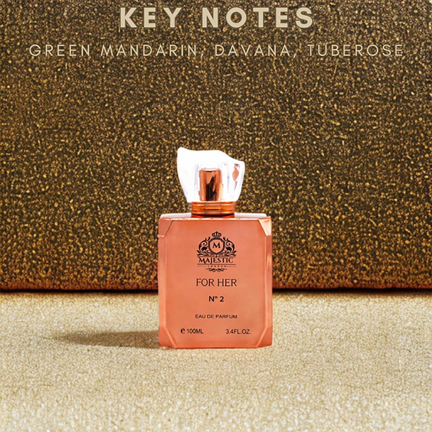 Majestic For Her No2 - Perfume for Women with Vanilla and Patchouli - Woody, Spicy, Amber, Fruity Fragrance - 3.4 oz EDP Spray