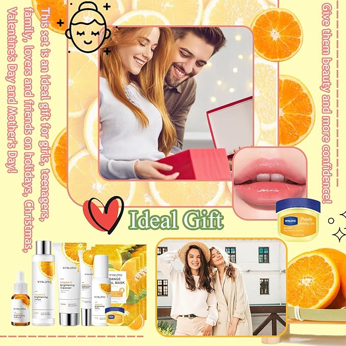 9PCS Facial Skin Care Kit for Women,Skin Care Set with Cleanser,Facial Toner,Eye Cream,Face Serum,Hydrating Spray,Tinted Lip Balm & 3 Pcs Face Masks Set