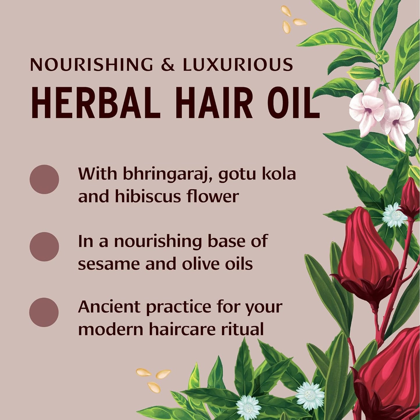 Banyan Botanicals Bhringaraj & Amla Organic Hair Oil - Ayurvedic Scalp & Hair Treatment for Thick, Lustrous Locks - All Hair Types - 2 oz. - Non-GMO, Sustainably Sourced