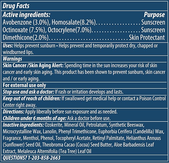 Dermatone Pomegranate Lip Balm | Moisturizing | Aloe and Vitamin E | Soothe & Replenish Dry & Chapped Lips | SPF 30 | 3-pack (Pomegranate, 0.15oz sticks)