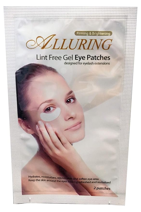Alluring Eyelash Extensions Under Eye Anti-wrinkle Collagen Eye Pads Patches - CRESCENT SHAPE QTY 25