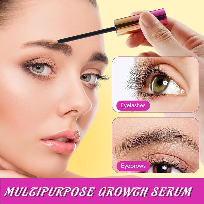 Eyelash Growth Serum - Eyelash Serum to Grow Lashes, Lash Serum for Eyelash Growth to Boost Thicker, Fuller, and Longer Lashes, Eye Lash Serum Growth for Women