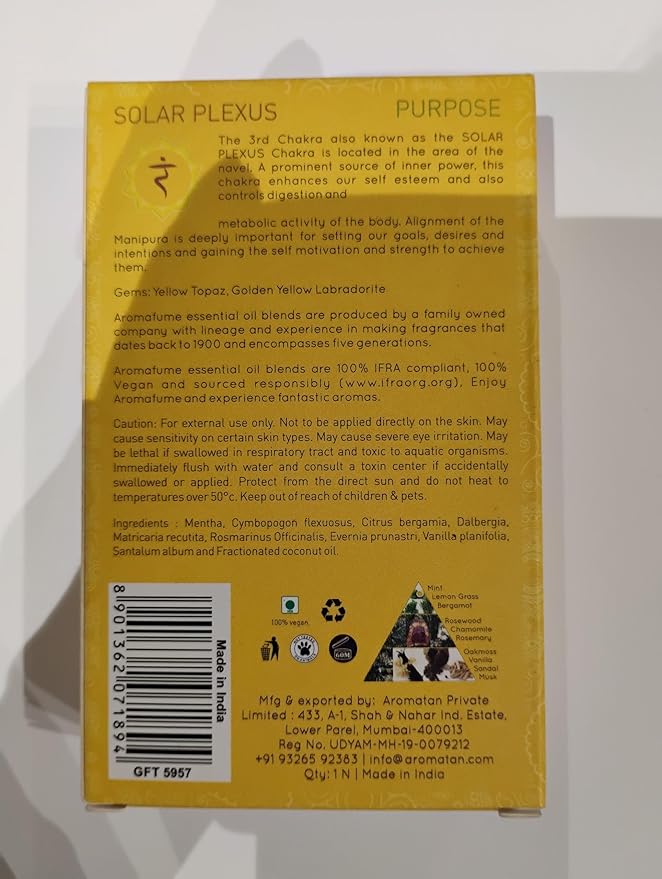 7 Chakra Essential Oil Roll-On Blend Gift Set by Aromafume | 7x 6ml/0.2 fl oz | Aromatherapy Oils for Meditation, Chakra Balance | Yoga & Reiki Gifts | Essential Oil Set for Plexus, Root Chakra & more