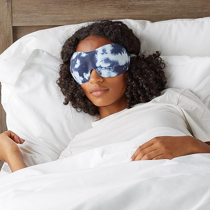 Bucky 40 Blinks No Pressure Printed Eye Mask for Travel & Sleep, Tie-Dye, One Size