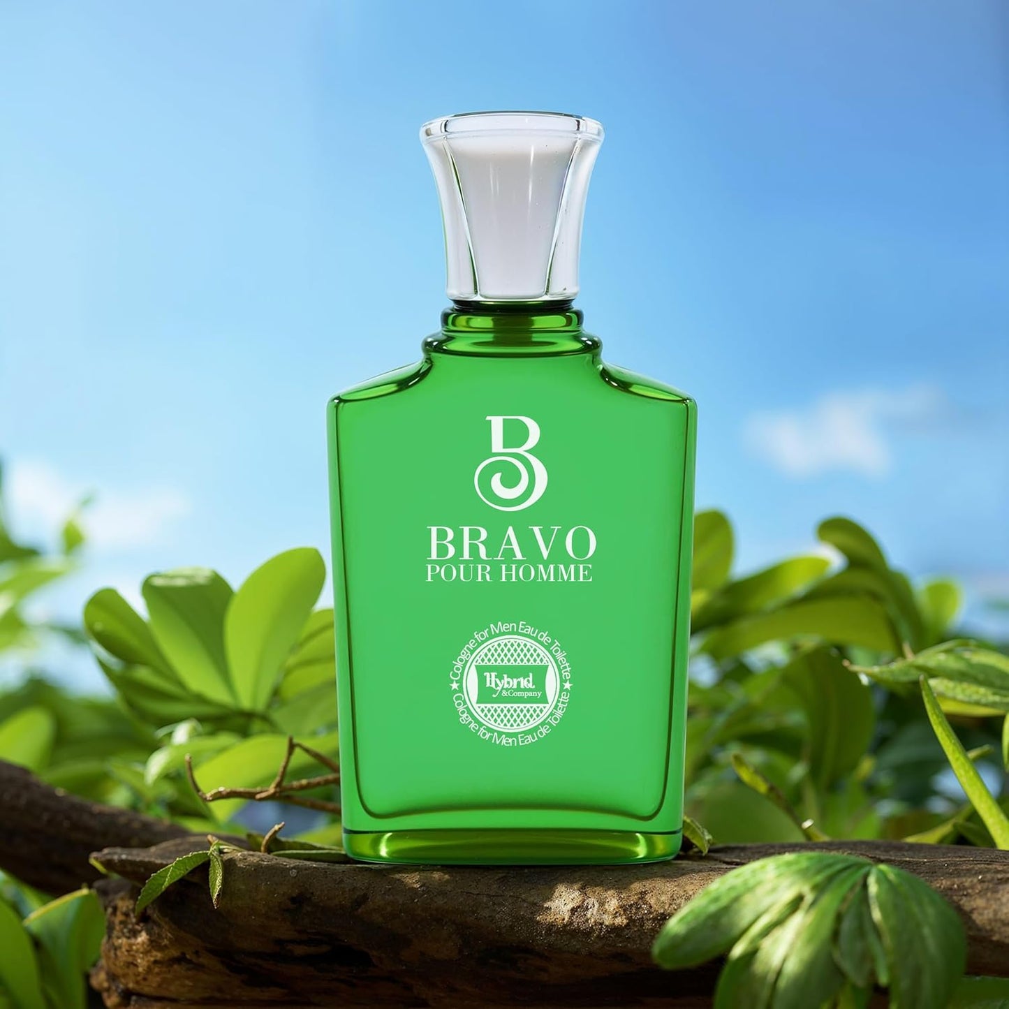 Hybrid & Company Bravo Pour Homme For Men Eau De Parfum Vaporisateur Natural Spray 3.4 Fl Oz