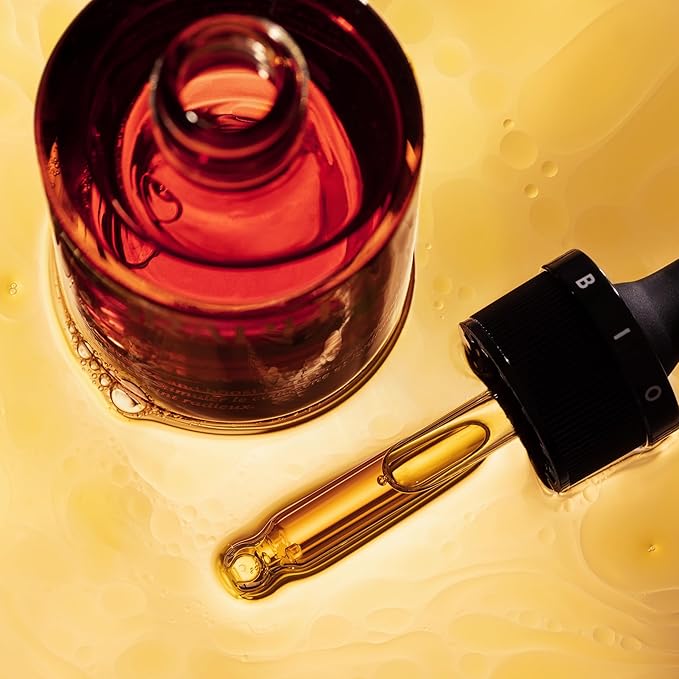 Golden Ray Glow Face Oil, 30ml. Collagen Boosting, Natural Skincare Moisturizing & Hydrating Facial Oil for Women. Incr Elasticity w/French Marine Algae, Jojoba & Rosehip for Fine Lines & Wrinkles