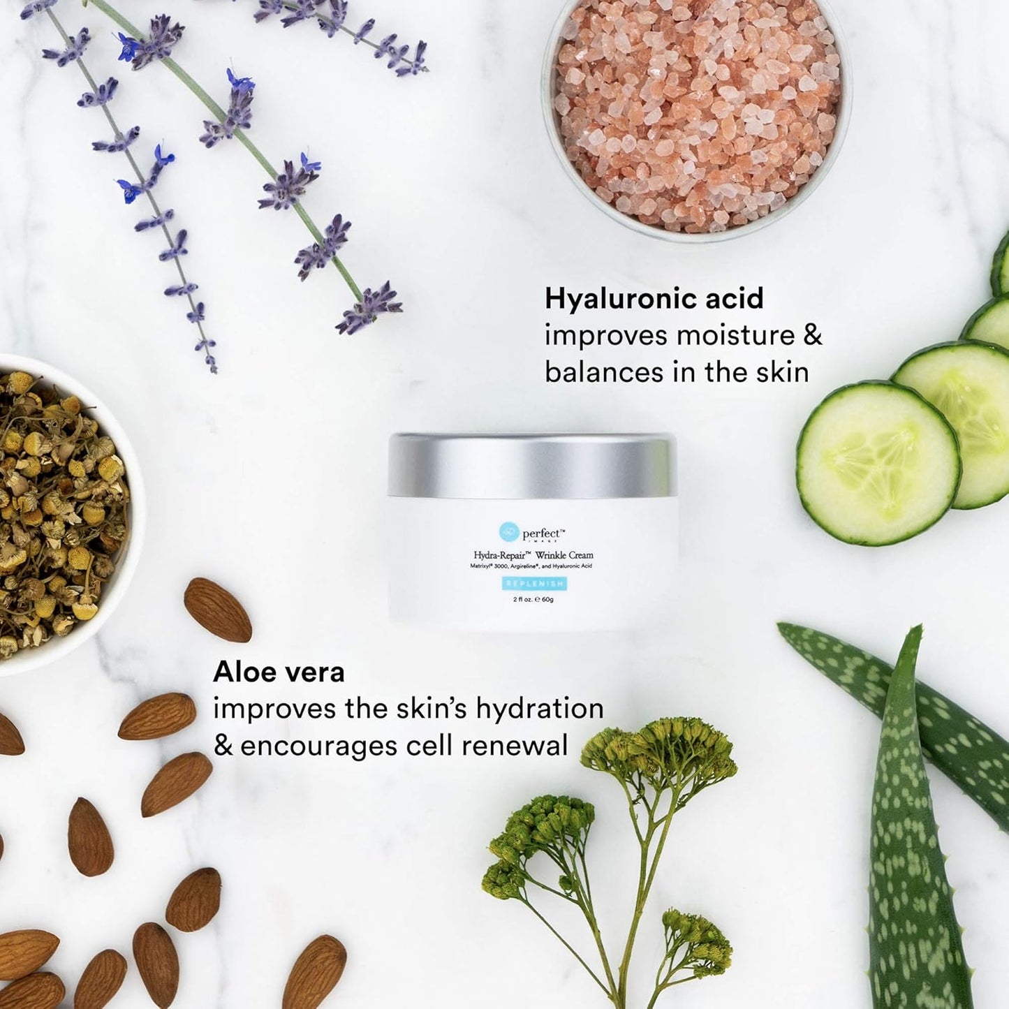 Perfect Image Hydra-Repair Wrinkle Cream for Face (Post Peel), Anti Wrinkle Cream with Matrixyl 3000, Argireline, Hyaluronic Acid, and Natural Botanical Extracts